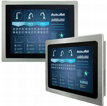 Stainless Panel Mount  PCT Touchmonitor Front IP65